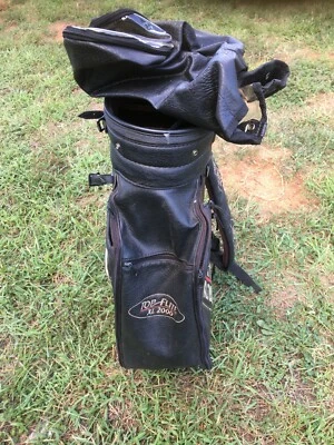 Top Flite 6 way Divider Golf Bag Cart Carry with Rain Cover  Black - Image 1 of 4