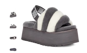 UGG Disco Stripe Slide Slipper Shade White Women's US sizes 5-12/NEW!!! - Picture 1 of 1