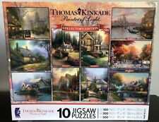 Ceaco Thomas Kinkade Collector's Edition With 10 Jigsaw Puzzles