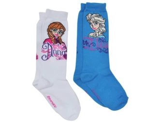 Christmas Stocking Stuffer/Party Favor Gift New- 2pk Frozen Elsa&Anna kids socks - Picture 1 of 1