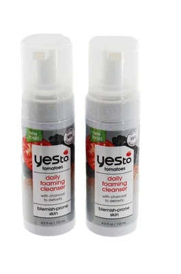 Yes to Tomatoes Daily Foaming Cleanser With Charcoal 4.5 fl oz 2 Bottles - Image 1 of 4