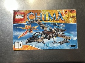 2015 LEGO Legends Of Chima 70228 Manual Booklet Only  Used Condition