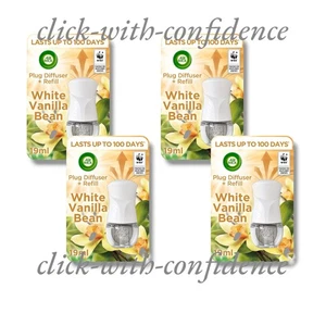 4 x Airwick White Vanilla Bean Fragrance Up To 100 Days 19ml - Picture 1 of 1