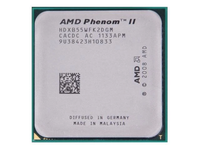AMD Phenom II X2 B55 Desktop CPU Processor- HDXB55WFK2DGM - Image 1 of 1