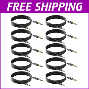 Lossless Audio Transfer 3.5mm to 6.35mm Cable - Perfect for Guitar and Speakers - Picture 1 of 9