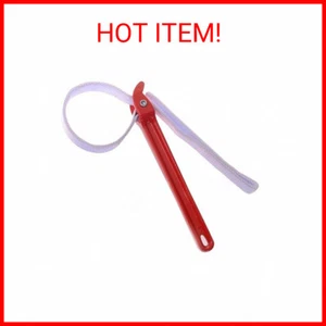Strap Wrench 12" Handle Adjustable Nylon Strap Pipe Wrench Oil Filter Strap Open - Picture 1 of 2