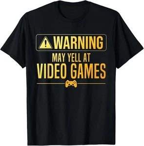 Funny Video Game Art For Men Women Gaming Nerd PC Gamer T-Shirt 1 - Picture 1 of 3