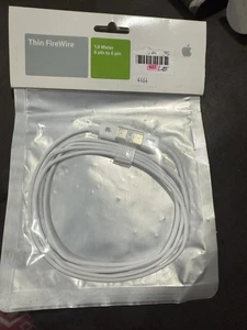 Apple Thin FireWire Cable M8707G/A 6 pin to 6 pin 1.8 meters - NEW SEALED - Picture 1 of 3