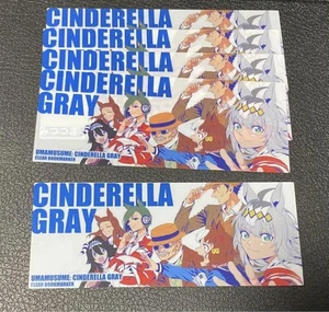 Juego de 5 marcadores transparentes gris Cenicienta Uma Musume - Imagen 1 de 1