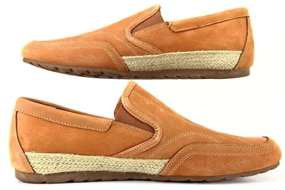 Mocasines sin cordones Hush Puppies PLECO de cuero para hombre oxidados talla 10 M Foto 1 de 4