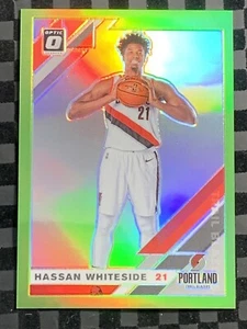 2019-20 Donruss Optic Lime Green Prizm #47 Hassan Whiteside Blazers #'d 147/149 - Picture 1 of 4
