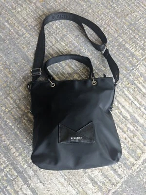 Kenneth Cole Negro Nylon Viaje Comprador Bandolera Mensajero Bolso de Trabajo Cartera Nuevo Foto 1 de 4