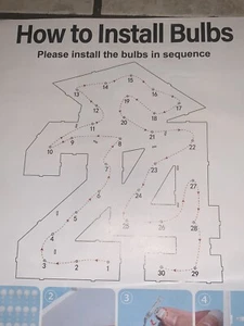 Graduation Decorations 2024 white Numbers 3FT Graduation Decorations Class of... - Picture 1 of 3