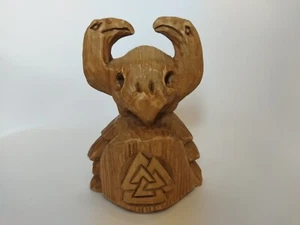 Estatua de Odín. Figura de madera Odín - Dios vikingo. - Imagen 1 de 7