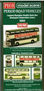 PECO MODEL SCENE LEYLAND OLYMPIAN DOUBLE DECK BUS KIT - Picture 1 of 1