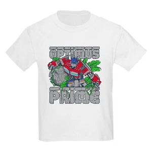 CafePress Transformers 7 Optimus Prime Jungle T Shirt Kids T-Shirt (1121911443) - Picture 1 of 14