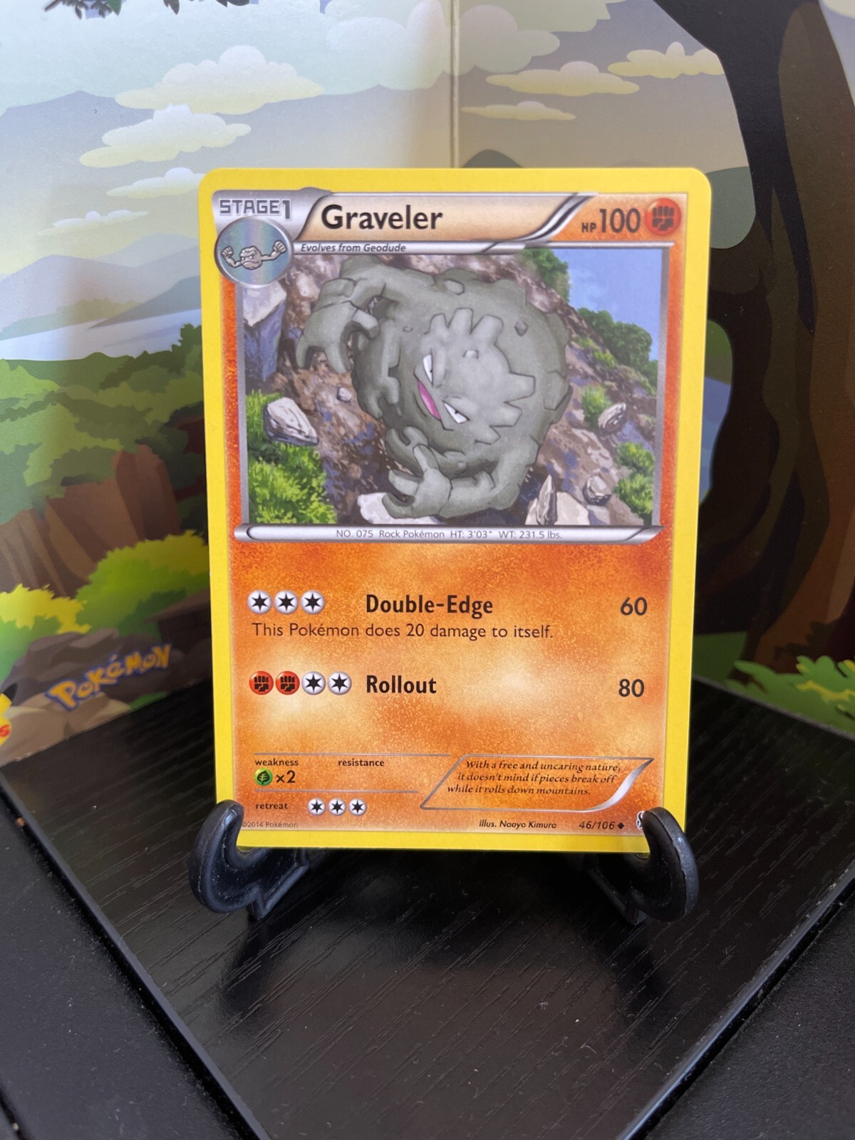 Graveler 46/106 - Flashfire - Uncommon - Pokemon Card TCG - LP