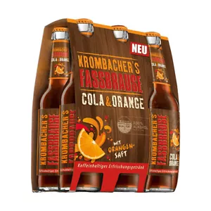 Krombacher Fassbrause Cola Arancione Erfrischungsgetränk 330ml 6er Pack - Foto 1 di 1