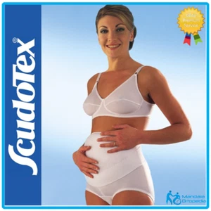 GUAINA CLASSICA CORTA PER GESTANTE BIANCA CON SAGOMATURA GIRO GAMBA SCUDOTEX - Foto 1 di 7