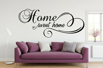 Home Sweet Home Vinyl Wall Art Kitchen Quote Phrase Custom Decal Sticker 023 - Image 1 of 2