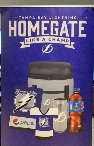 Tampa Bay Lightning HomeGate BackPack Cooler Pack 2021 from Pepsi - GREAT VALUE Cover