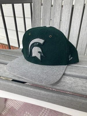 Michigan State Spartans 100% Wool Snapback Hat | Zephyr Brand Cap - Image 1 of 3