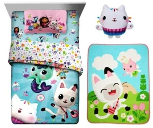 Gabby's Dollhouse Kids Reversible Full Bed Set, Throw & Pillow - W4673245789 - Picture 1 of 17
