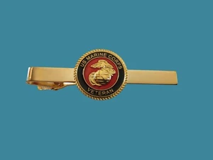 CLAY'S MILITARY U.S MILITARY MARINE CORPS VETERAN TIE BAR OR TIE TAC CLIP ON TYPE USMC INSIGNIA