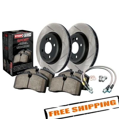 Kit de frenos delanteros StopTech Sport ranurado 1 pieza para Toyota Tundra 07-20 Foto 1 de 4