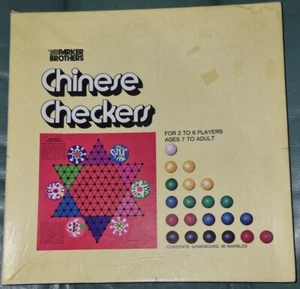 Vintage Chinese Checkers Glass Marbles Complete Parker Brothers - Picture 1 of 2