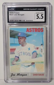 1970 Topps Baseball Joe Morgan #537 CGC 5.5 - Picture 1 of 3