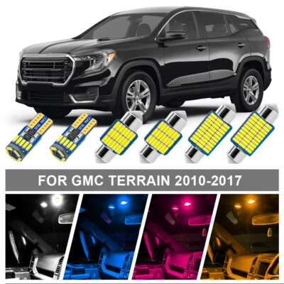 9X LED Map Interior Lights Package Kit For GMC Terrain Chevy Equinox 2010-2017 - Image 1 of 4