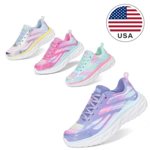 Kids Girls Shoes Sneakers Shoes Breathable Casual Running Walking Shoes - Picture 1 of 30