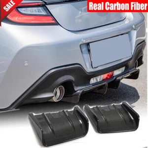 For Toyota GR86 Subaru BRZ 2022-2023 Real Carbon Rear Bumper Diffuser Lip Cover - Picture 1 of 11