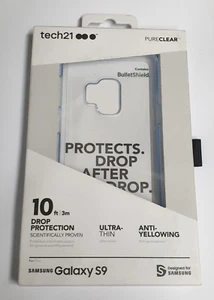 Tech21 Pure Clear Hardshell Case Cover Ultra Thin for Samsung Galaxy S9 - Clear - Picture 1 of 3