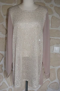 chemisier beige neuf taille 4 marque Cherry Berry  - Bild 1 von 2