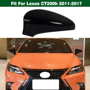 Gloss Black Left Rearview Mirror Cover Shell Replace For Lexus CT200h 2011-2017 - Picture 1 of 7