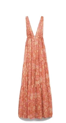 Mango Flowy Summer Vacation Dress XS - Imagen 1 de 4