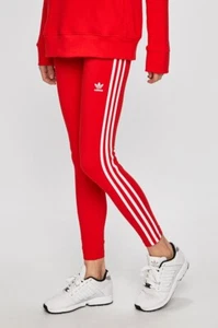 adidas Originals FH8564 3Stripes Valentines Day Red Leggings UK 18, US L New 822 - Picture 1 of 22