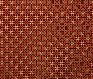 ROBERT ALLEN POLKA FLORAL ORANGE PINK DOTS JACQUARD UPHOLSTERY FABRIC BY YD 54"W - Picture 1 of 6