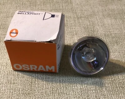 VINTAGE PROJECTOR LAMP OSRAM HALOGEN BELLAPHOT 64607 8V 50W - Image 1 of 2