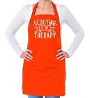 Scooting Is My Therapy - Unisex Adult Apron - Scooter Scoot Bike E Push