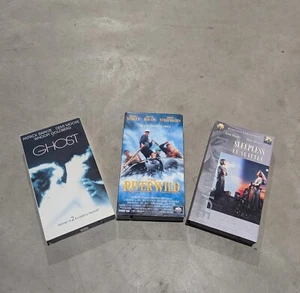 3 VHS Tape Combo Set-Ghost, The River Wild, Sleepless In Seattle - Picture 1 of 5