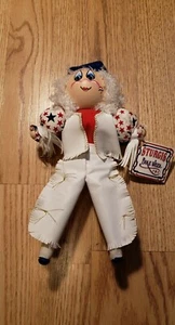 Sturgis Doll Motorcycle Rally Red White Blue Adorable Stars - Picture 1 of 11