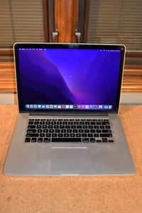 Apple Macbook Pro 15" 2015 Quad Core i7 2.2GHz 16GB RAM 128GB SSD MacOS Monterey - Picture 1 of 24