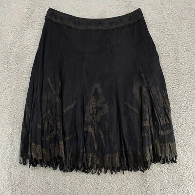 Alberto Makali Skirt Womens 14 Art to Wear Y2K Dark Romantic Butterfly Artsy - Image 1 of 4