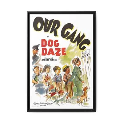 Cult Classic Large Gallery Framed Canvas 20" x 30" Movie Poster Art - Our Gang D - Image 1 of 4