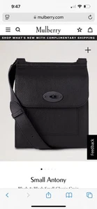 Mulberry Anthony Messenger Bag Black, Small - Picture 1 of 6
