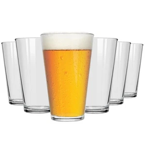 Pint Glasses Set of 6-16 oz Drinking Glasses, Beer Glasses, Tall Glass Cups f... - Picture 1 of 9
