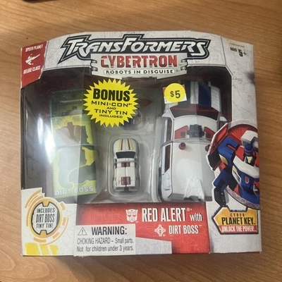 Transformers Cybertron Robots In Disguise Red Alert with Dirt Boss MISB - Image 1 of 3